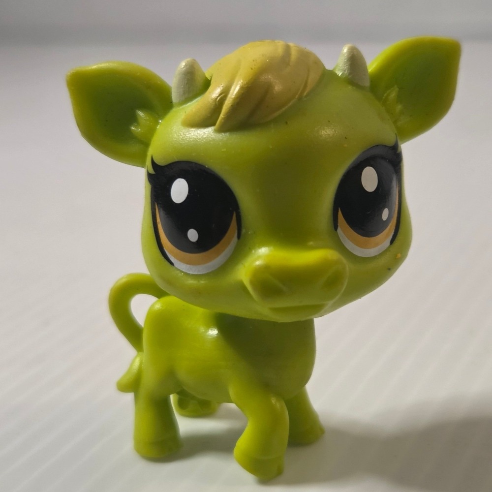 Littlest Pet Shop Cow Mini Green Fair #465
